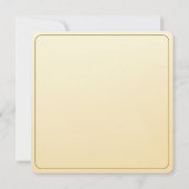 淡い黄色のバラの席札 ノートカード (裏面)