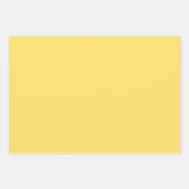 淡い黄色のラッピング紙シート ラッピングペーパーシート (正面3)