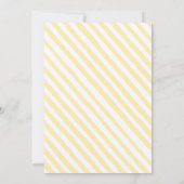 淡い黄色のレモン メインスクイーズ ブライダルシャワー 招待状 (裏面)