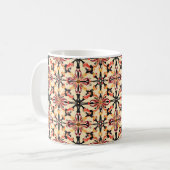 淡い黄色の抽象芸術 コーヒーマグカップ (正面左)