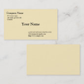 淡い黄色 名刺 (正面/裏面)