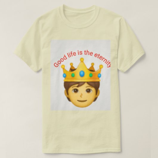 淡い黄色 Tシャツ (デザイン正面)