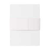 淡かわいらし色マゼンタピンクモノグラム結婚ズ 招待状ベリーバンド (裏面例)