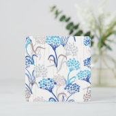 淡く優雅なハイドランジアの花柄 シーズンカード (スタンド正面)