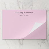 淡エレガントピンクシンプルミニマルモダンリスト ペーパーパッド (折り畳み)