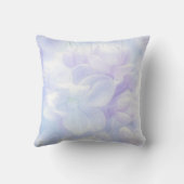 淡エレガント紫薄紫花デザイン クッション (裏面)