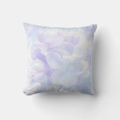 淡エレガント紫薄紫花デザイン クッション (正面)