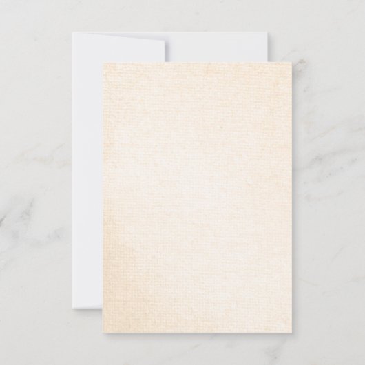 淡オレンジクリーム秋花のウェディング 出欠カード (裏面)