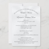 (淡カスタムい青と白の結婚式招待状) 招待状 (裏面)