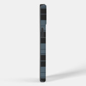淡シンプルい青色のタータンチェック模様 Case-Mate iPhoneケース (裏面 / 右)