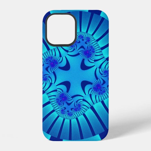 淡スタイリッシュ色フラクタル iPhoneケース (裏面)