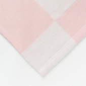 淡ミニマル色ピンクニュートラ市松模様にル フリースブランケット (角)