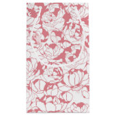 淡モダン色フローラガーリーモノグラム スモールペーパーバッグ (裏面)