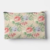 淡ヴィンテージピンク花柄モノグラム アクセサリーポーチ (裏面)