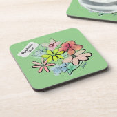 淡水かわいらし色フローラブーケ コースター (左側)