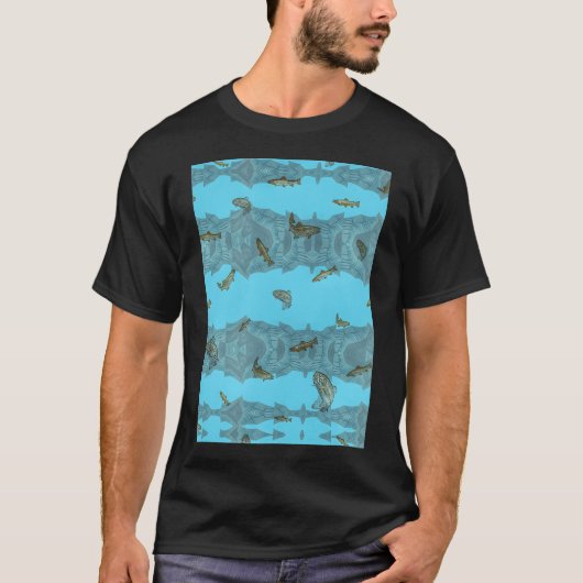 淡水に生息するマス Tシャツ (正面)