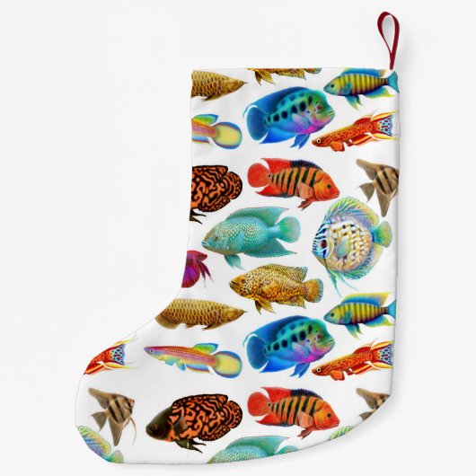 淡水のアクアリウムの魚のクリスマスのストッキング スモールクリスマスストッキング (裏面)
