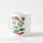 淡水のアクアリウムはマグを採取します コーヒーマグカップ (正面左)