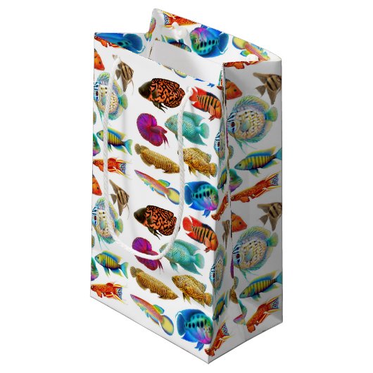 淡水の熱帯アクアリウムの魚のギフトバッグ スモールペーパーバッグ (正面アングル)