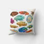 淡水の熱帯アクアリウムの魚の枕 クッション (裏面)