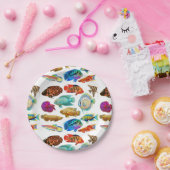 淡水の熱帯アクアリウムの魚の紙皿 ペーパープレート (パーティー)