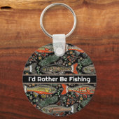 淡水パーソナライズされた魚のスタイリッシュ魚釣り キーホルダー (正面)
