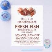 淡水ロブスター、魚屋/妻、魚市場 チラシ (シングル)