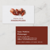 淡水ロブスター、魚屋/妻、魚市場 名刺 (正面/裏面)