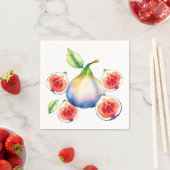 淡水彩淡白フィギュア スタンダードカクテルナプキン (インサイチュ)