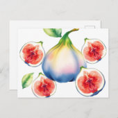 淡水彩淡白フィギュア ポストカード (正面/裏面)