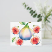 淡水彩淡白フィギュア ポストカード (スタンド正面)