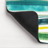 淡水色のストライプ マウスパッド (コーナー)