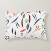 淡水色の葉色と果実のパターン アクセントクッション (正面)