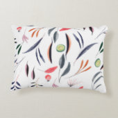 淡水色の葉色と果実のパターン アクセントクッション (裏面)