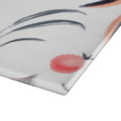 淡水色の葉色と果実のパターン カッティングボード (角)