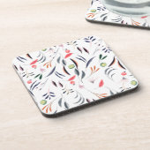 淡水色の葉色と果実のパターン コースター (左側)