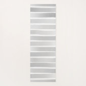 淡水色ストライプかわいらしパーソナライズされた ヨガマット (裏面)