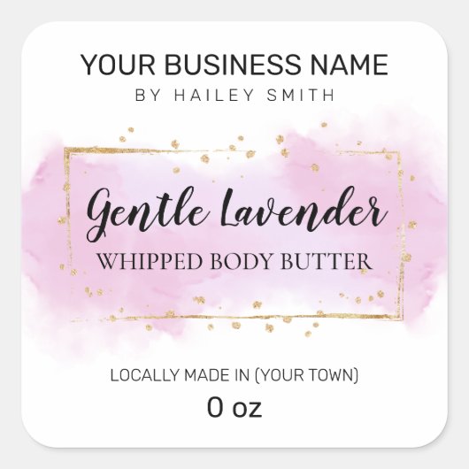 淡水色ラベンダーホイップ体バター スクエアシール (正面)