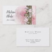 淡水色花 名刺 (正面/裏面)