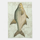 淡水魚の地図 キッチンタオル (縦)