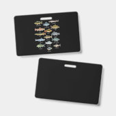 淡水魚の種類と釣りの方法 バッジ (正面＆裏面)