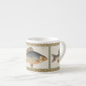 淡水魚の鯉の絵 エスプレッソカップ (正面右)