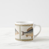 淡水魚の鯉の絵 エスプレッソカップ (右)