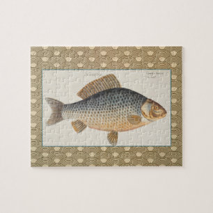 淡水魚の鯉の絵 ジグソーパズル