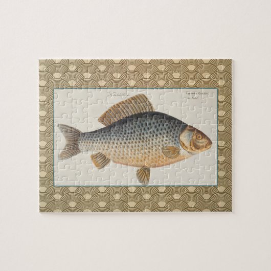 淡水魚の鯉の絵 ジグソーパズル (横)