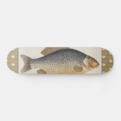 淡水魚の鯉の絵 スケートボード (横)