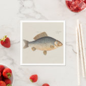 淡水魚の鯉の絵 スタンダードカクテルナプキン (インサイチュ)