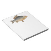 淡水魚の鯉の絵 ノートパッド (アングル)