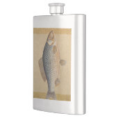 淡水魚の鯉の絵 フラスク (左)