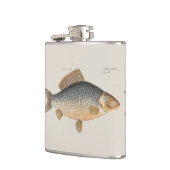 淡水魚の鯉の絵 フラスク (左)